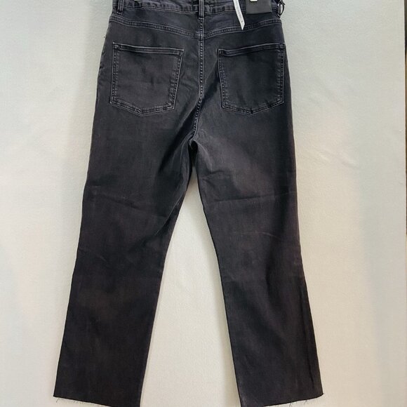 Lola Jeans Blackwash 33 Denver-WBLK High Rise Straight Leg NWT Plus‎ Size - Picture 2 of 10